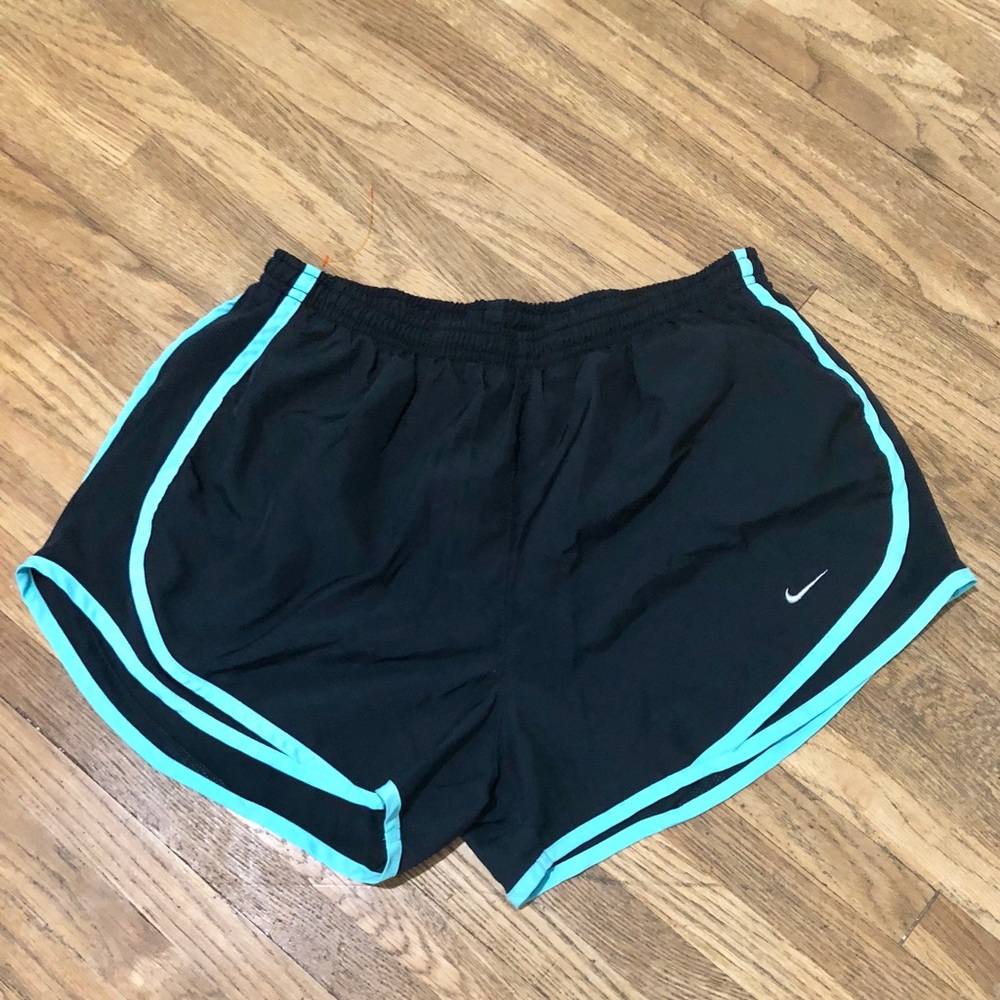 Turquoise Piping Nike Tempo Running Shorts